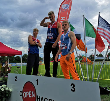 Copenhagen Open prispall män 100m