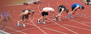 Heat 2 män 100m: Douglas Hellbratt, Linus Malmborg, Zacharias Parmatow, Dante Kwan, David Hegardt