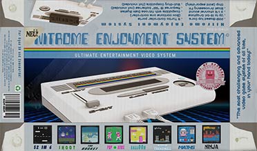 Nitrome Enjoyment System - fictive retro console